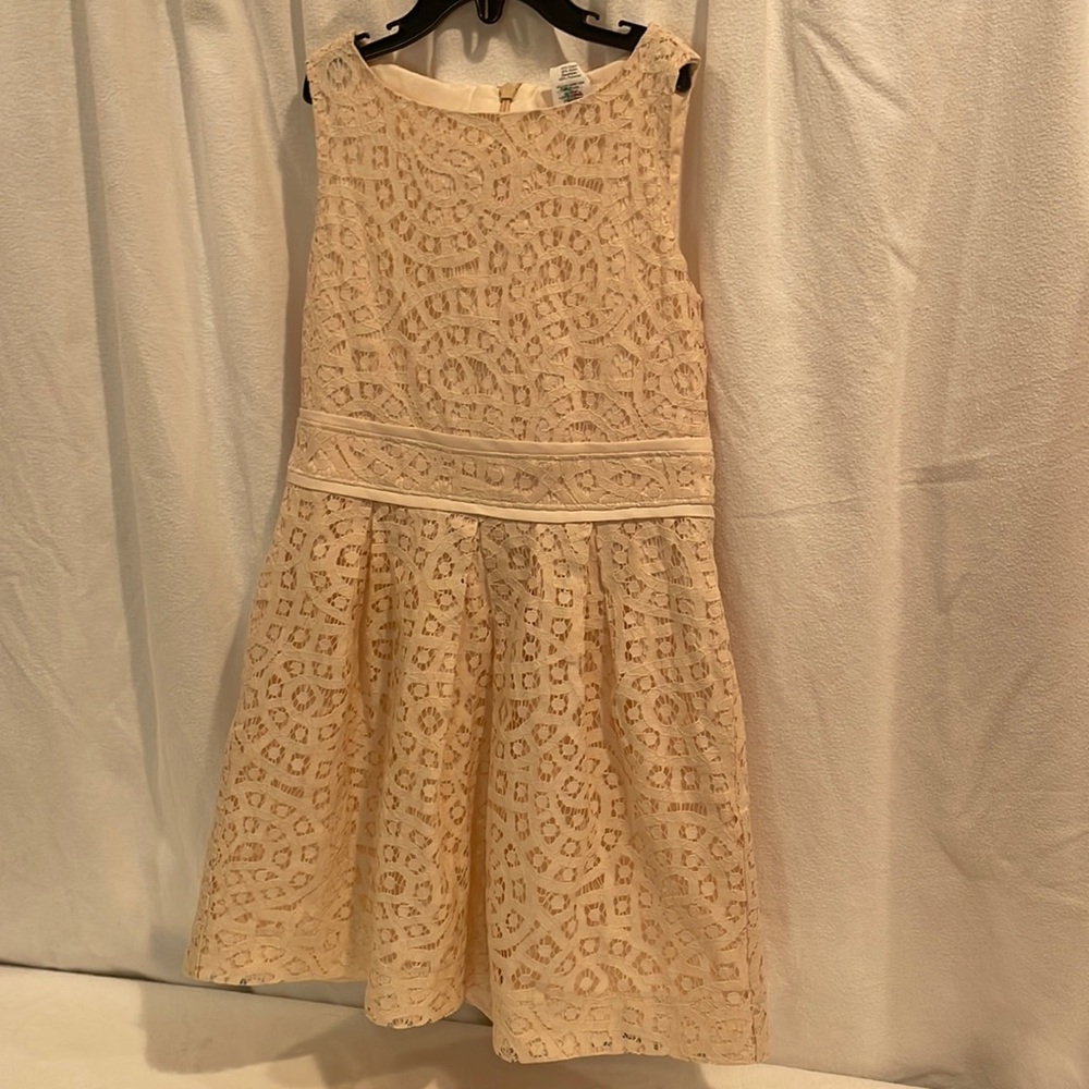 CrewCuts by J. Crew Girls Cream Lace Dress